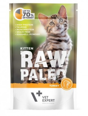 RAW PALEO konservi kaķēniem ar tītaru 100g